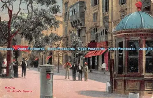 R372214 Malta St John Square Postkarte