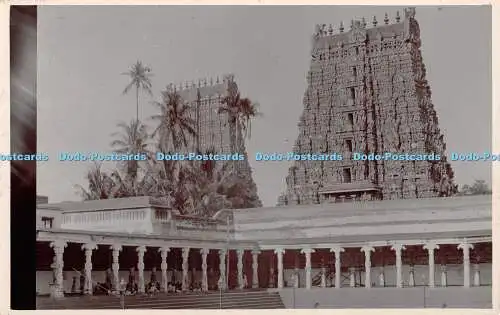 R372345 Indien unbekanntes Gebäude Palme Postkarte