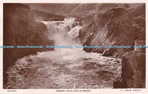 R372373 Rheidol Falls Devil Bridge D J Davies Lampeter