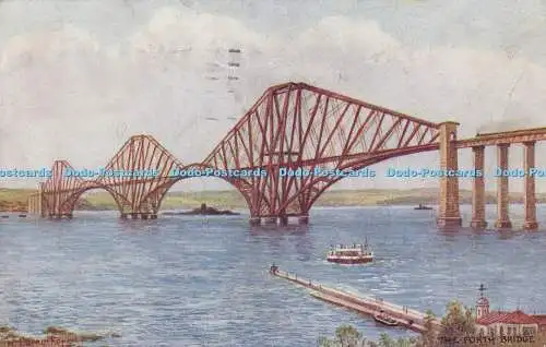 R372402 Postkarte The Forth Bridge J Salmon