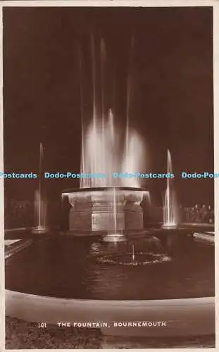 R372454 Bournemouth The Fountain RP 1931