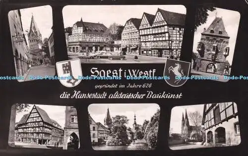 R372552 Soest i Westf grundet im Jahre 626 Hansestadt altdeutscher Baukunst Sc