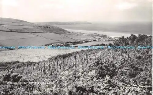 R374200 Woolacombe Bay from Sea View Camp WE 28 Lilywhite J Woolverton