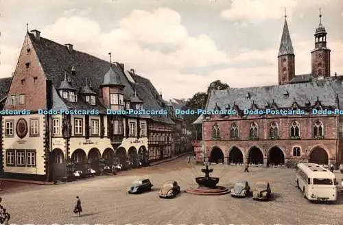 R374248 Goslar Harz Marktplatz Rathaus Huldungssaal m Trinitatiskapelle und Si