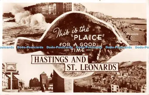 R374280 Hastings and St Leonards K 5408 Valentines RP 1956 Multi View