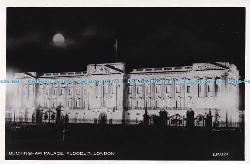 R372739 Buckingham Palace Floodlit London LP 821 Lansdowne Publishing Co RP