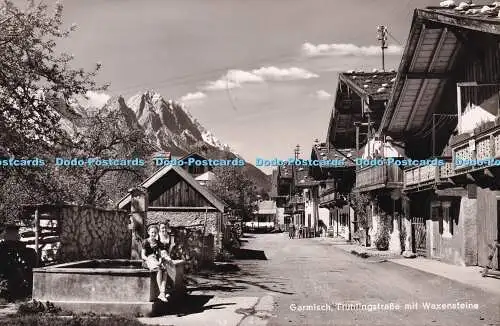 R372793 Garmisch Fruhlingstrasse mit Waxensteinen 3010 C Schweizer 1957