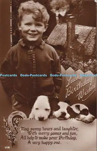 R372880 Glückwünsche zum Geburtstag 4196 RP Postkarte