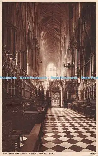 R374511 Westminster Abbey Choir Looking West 78685 Photochrom