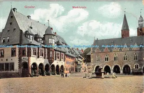 R374525 Goslar Marktplatz R Lederbogen 1906