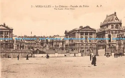 R376150 Versailles Das Schloss Frontansicht A Papeghin 1925