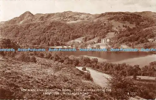 R376185 Ben A An and Trossachs Hotel Loch Achray from the Aberfoyle Trossachs Ro