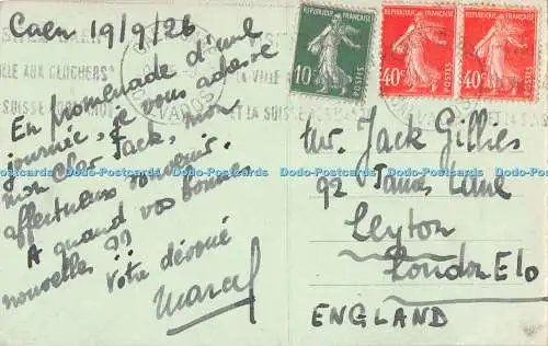 R376196 Caen Abside de l Abbaye aux hommes Le Lycee 1926