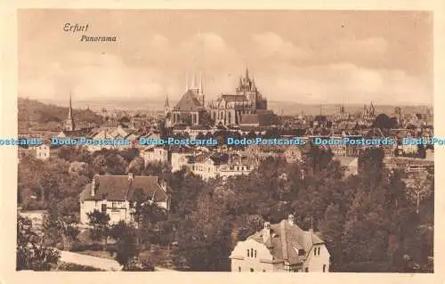 R376198 Erfurt Panorama Keyser sche Buchhandlung