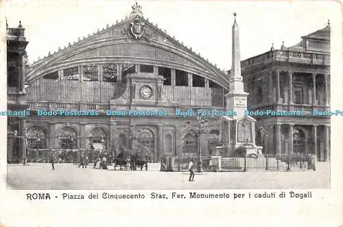 R376227 Roma Piazza dei Cinquecento Staz Fer Monumento per i Caduti di Dogali