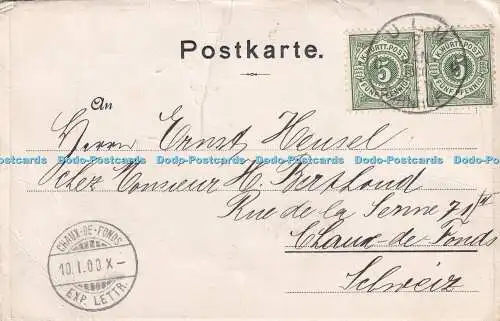 R373177 Gruss Aus Ulm A D J G Mayer 1900