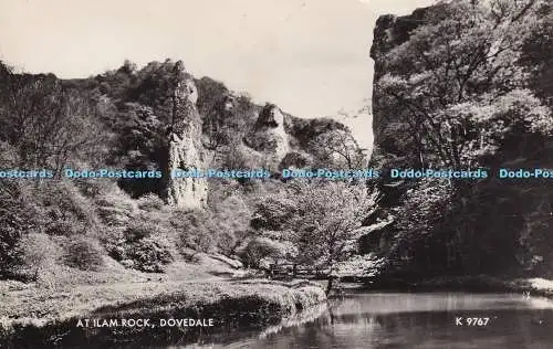 R373187 At Ilam Rock Dovedale K 9767 Valentine and Sons RP 1964