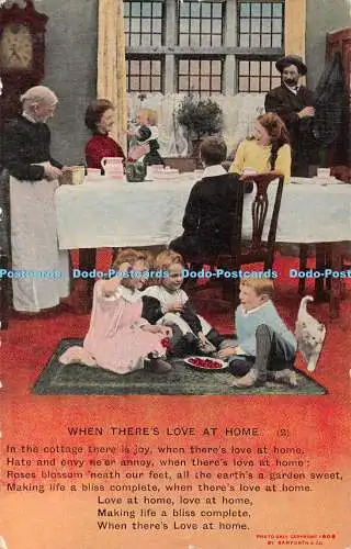 R374798 When theres Love at Home 2 Bamforth Series No 4554