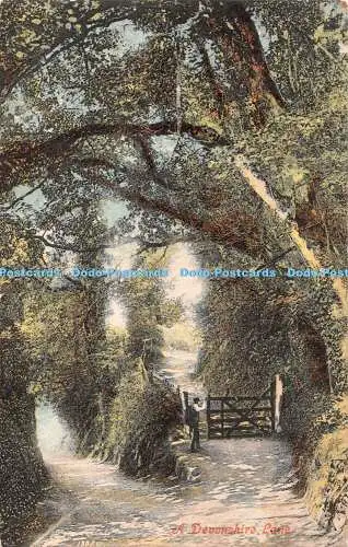 R374866 13550 A Devonshire Lane Valentines Serie 1906