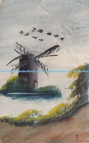 R373269 Windmühle und Wasserpostkarte