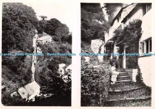 R376384 Clovelly North Hill Eingang nach Clovelly von oben E A Sweetman Solos