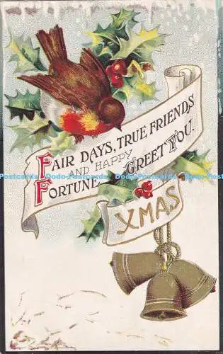R373294 Fair Days True Friends And Happy Fortune Greet You Xmas Birn Brothers Se