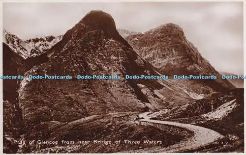 R373305 Pass of Glencoe from near Bridge of Three Waters 160 J V RP Postkarte