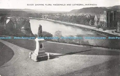 R376432 Inverness River zeigt Flora McDonald und Kathedrale die zierliche Serie