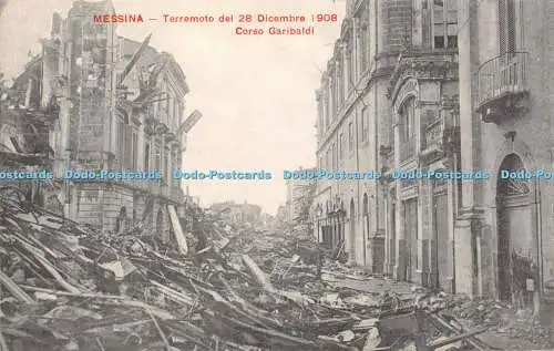 R376437 Messina Terremoto del 28 Dicembre 1908 Corso Garibaldi
