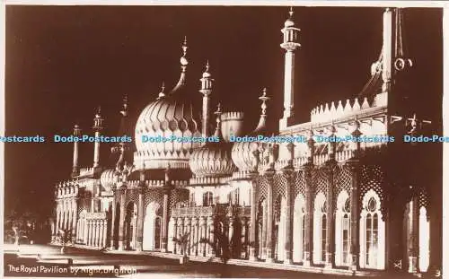 R373333 The Royal Pavilion by Night Brighton 3 Shoesmith and Etheridge Norman RP