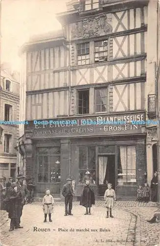 R374984 Rouen Place du marche aux Balais A L 1916