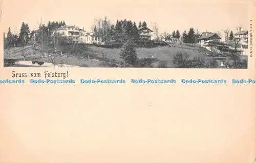 R376512 Gruss vom Felsberg E Klein Postkarte