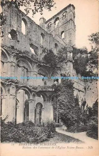 R378209 Abbaye De Jumieges 28 Ruines des Lateraux de l Eglise Notre Dame NDLevy