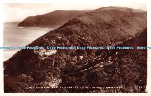 R375066 Lynmouth und East Lyn Valley aus Lynton Ilfracombe 25 Excel Serie RP