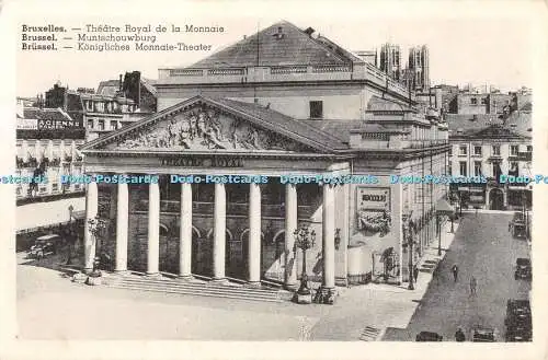 R376569 Bruxelles Theater Royal de la Monnaie P I B Postkarte