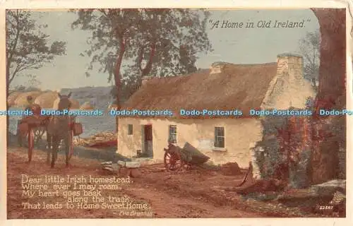 R376577 A Home in Old Ireland Valentine Postkarte 1963