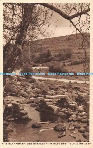 R378238 The Clapper Bridge Overlooking Badgers Holt Dartmeet The Seal Of Artisti