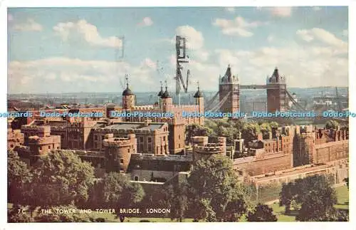 R375095 7C The Tower and Tower Bridge London Masons Alpha Serie 1962