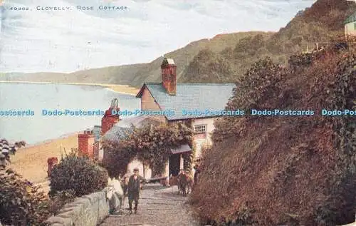 R376603 Clovelly Rose Cottage Photochrom