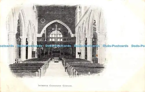 R375105 Interior Cheshunt Church 1904