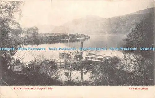 R375115 Loch Ness and Foyers Pier Valentines Serie 1904