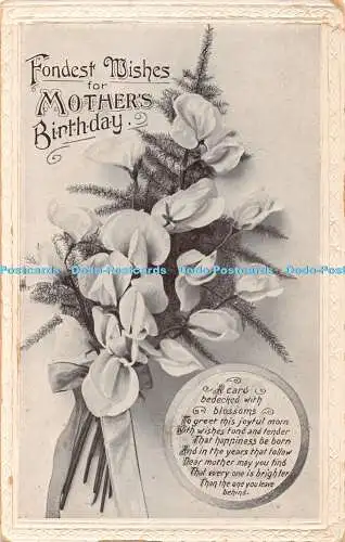 R378283 Liebeste Wünsche für Mütter Geburtstag Nr 378 Postkarte