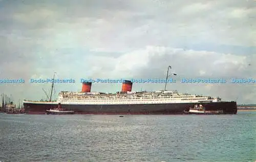 R375137 R M S Queen Elizabeth RW 73 Roberts and Wrate Noel Habgood Plastichrome