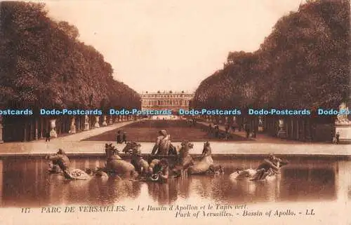 R376657 Park von Versailles Bassin of Apollo LL 117 Levy et Neurdein Reunis