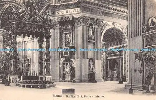 R373621 Roma Basilica di S Pietro Interno 6228 Brunner Lessing Williams