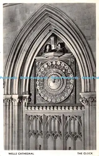 R378392 Wells Cathedral Die Uhr Foto von Kenton aus Wellington produziert Fo