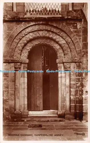 R378397 Norman Doorway Dunfermline Abbey 64785 J V Valentine and Sons RP