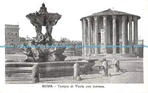 R373650 Roma Tempio di Vesta con fontana