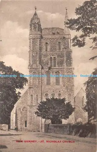 R378398 Neu Romney St Nicholas Church W S Paine Hythe