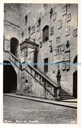 R378403 Firenze Scala del Bargello 832 Dep Ugo Mugnaini Ed A Traldi